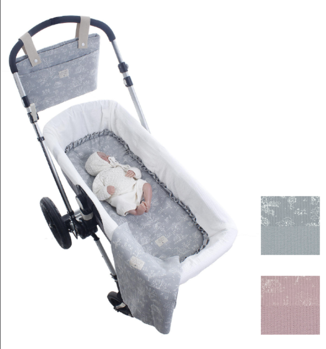 Imagen colcha reversible capazo Uzturre Para Nenesynenas